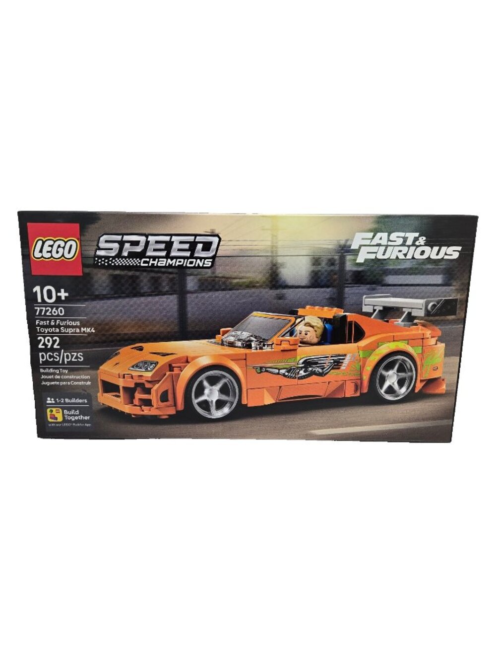 LEGO Speed Champions Fast Furious Toyota Supra MK4 77260 292pc Brian O'Conner